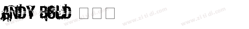 Andy Bold字体转换